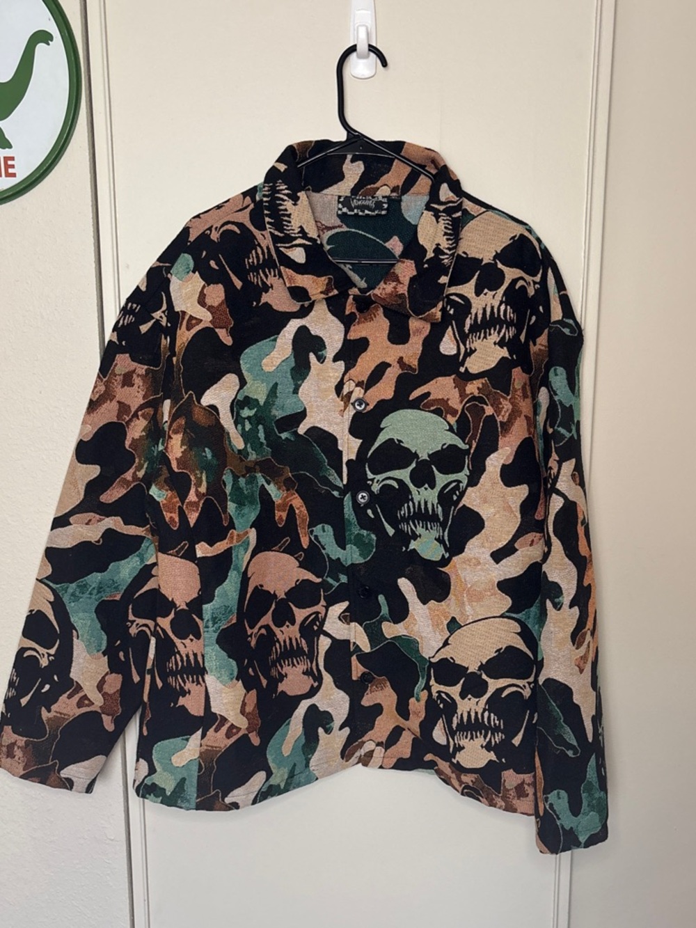 Rebel Vengeance Unisex XL Skull Camo Jacket